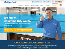 Tablet Screenshot of culligancolumbiacity.com